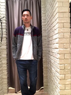 「HYSTERIC GLAMOUR（ヒステリックグラマー）のアイテム」を使った、Mitachiさん（メンズ・185cm）の秋コーディネート