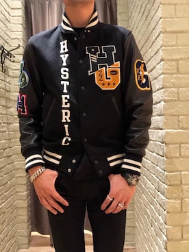 「HYSTERIC GLAMOUR（ヒステリックグラマー）のアイテム」を使った、Mitachiさん（メンズ・185cm）の秋コーディネート