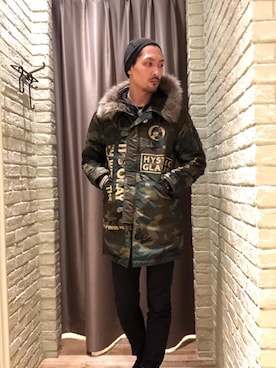 「HYSTERIC GLAMOUR（ヒステリックグラマー）のアイテム」を使った、Mitachiさん（メンズ・185cm）の秋コーディネート