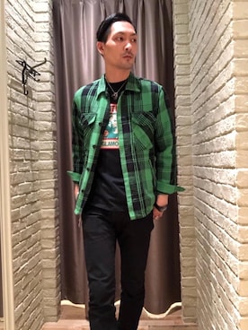 「HYSTERIC GLAMOUR（ヒステリックグラマー）のアイテム」を使った、Mitachiさん（メンズ・185cm）の秋コーディネート