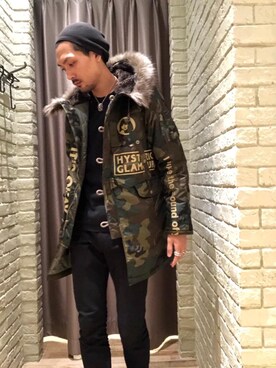 「HYSTERIC GLAMOUR（ヒステリックグラマー）のアイテム」を使った、Mitachiさん（メンズ・185cm）の秋コーディネート