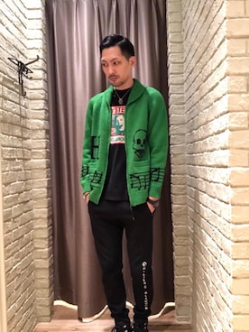 「HYSTERIC GLAMOUR（ヒステリックグラマー）のアイテム」を使った、Mitachiさん（メンズ・185cm）の冬コーディネート