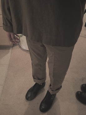 「Acne Studios（アクネストゥディオズ）のアイテム（その他シューズ）」を使った、Dkarceさん（メンズ・178cm）の冬コーディネート