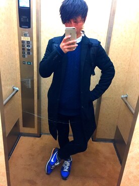 「Marc by Marc Jacobs（マークバイマークジェイコブス）のアイテム（腕時計）」を使った、Taguchi Ryoさん（メンズ・174cm・10代）の冬コーディネート