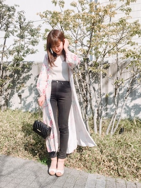 「ガウン」｜nanami_さん（レディース・160cm）の冬コーディネート