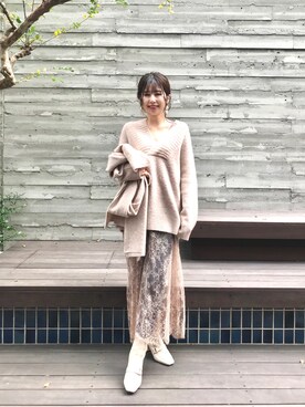 「158cm」｜「アイテム（ワンピース/ドレス）」を使った、nanami_さん（レディース・158cm）の秋コーディネート