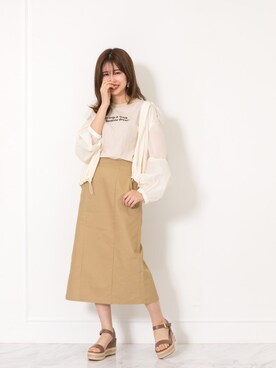 「JILL STUART（ジルスチュアート）のアイテム（ブルゾン）」を使った、nanami_さん（レディース・158cm）の春コーディネート