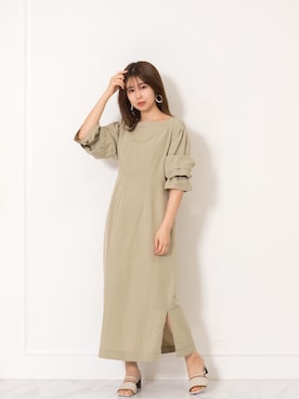 「アースカラー」｜「アイテム（ワンピース/ドレス）」を使った、nanami_さん（レディース・158cm）の春コーディネート