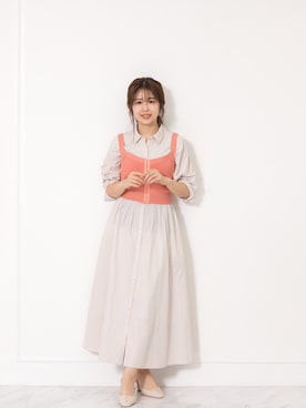 「158cm」｜「アイテム（ワンピース/ドレス）」を使った、nanami_さん（レディース・158cm）の春コーディネート