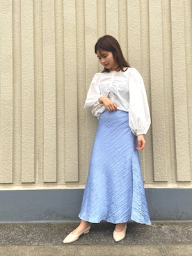 「ナロースカート」｜nanami_さん（レディース・158cm）の春コーディネート