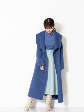 「ジルスチュアート」｜「アイテム（その他アウター）」を使った、nanami_さん（レディース・158cm）の冬コーディネート