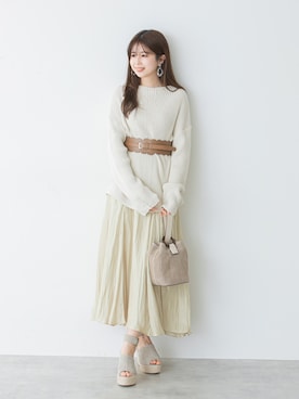 「JILL STUART（ジルスチュアート）のアイテム」を使った、nanami_さん（レディース・158cm）の冬コーディネート