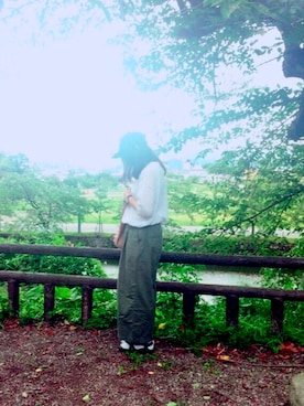 「カーキパンツ」｜なさん（レディース・158cm）の秋コーディネート