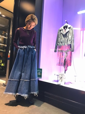 「DIESEL OSAKA」｜「アイテム（パンプス）」を使った、miho kobayakawaさん（レディース・160cm）の秋コーディネート