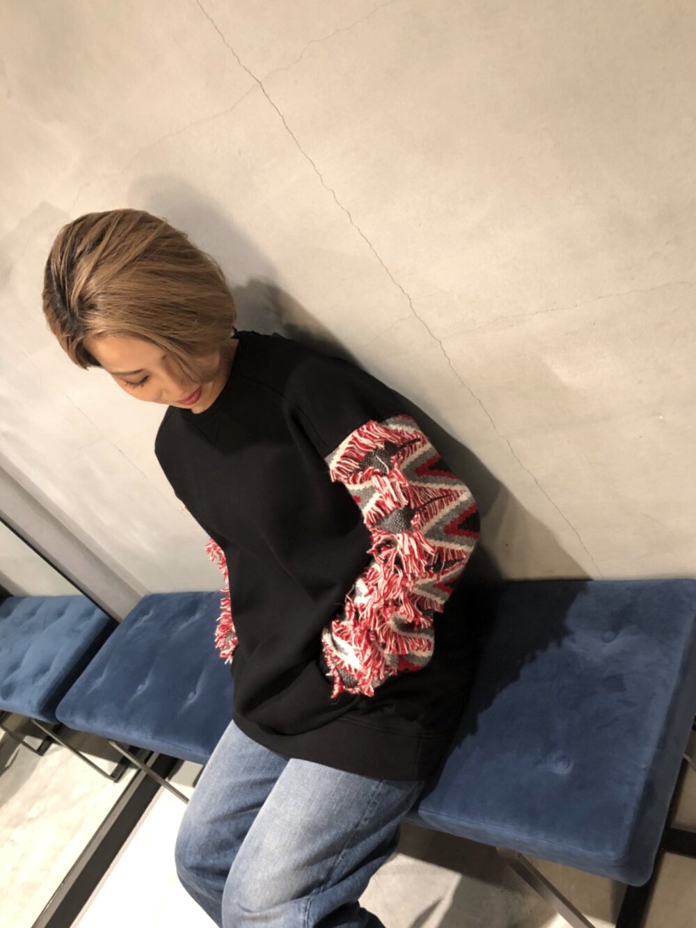 「Diesel、diesel black gold、DIESEL OSAKA」｜「DIESEL BLACK GOLDのアイテム（スウェット、ブラック系）」を使った、miho kobayakawaさん（レディース・160cm）の秋コーディネートの1枚目の写真