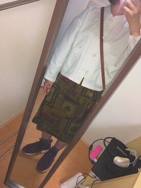 「Martha（マーサ）のアイテム」を使った、manaさん（レディース・146cm）の春コーディネート