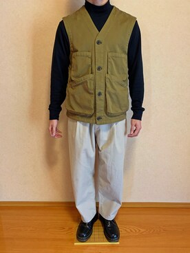 「FREAK'S STORE（フリークスストア）のアイテム（テーラードジャケット）」を使った、oku さん（メンズ・170cm）の秋コーディネート