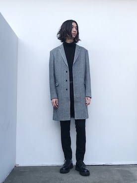 「LAD MUSICIAN（ラッドミュージシャン）のアイテム（その他シューズ）」を使った、SOSUKEHATTORIさん（メンズ・181cm）の冬コーディネート