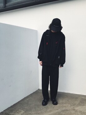 「LAD MUSICIAN（ラッドミュージシャン）のアイテム（その他シューズ）」を使った、SOSUKEHATTORIさん（メンズ・181cm）の冬コーディネート