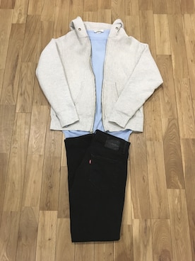 「JOHN SMEDLEY」｜かいかいさん（メンズ・170cm）の冬コーディネート