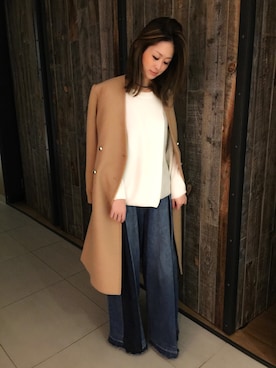 maki kumashiroさん（レディース・163cm）の冬コーディネート