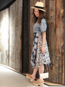 maki kumashiroさん（レディース・163cm）の夏コーディネート