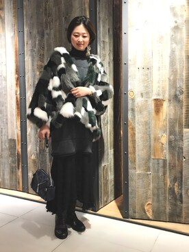 maki kumashiroさん（レディース・163cm）の秋コーディネート