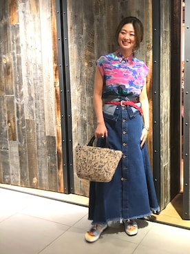 maki kumashiroさん（レディース・163cm）の春コーディネート