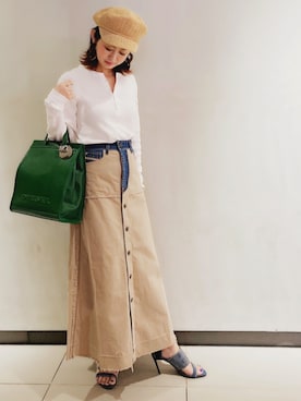 maki kumashiroさん(レディース・163cm)の夏コーディネート