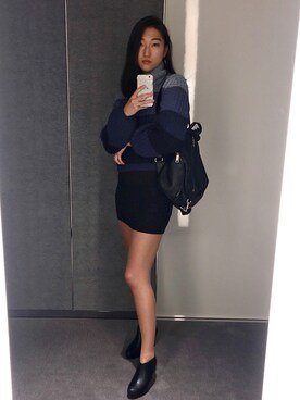 「The Reformation（ザ リフォメーション）のアイテム」を使った、Tomoさん（レディース・172cm）の秋コーディネート