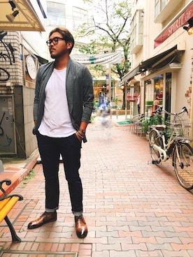 胸毛王子さん（メンズ・181cm）の秋コーディネート