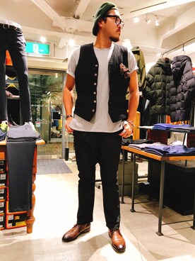 胸毛王子さん（メンズ・181cm）の秋コーディネート