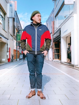 「MSGM（エムエスジーエム）のアイテム（ジャケット/アウター）」を使った、胸毛王子さん（メンズ・181cm）の秋コーディネート