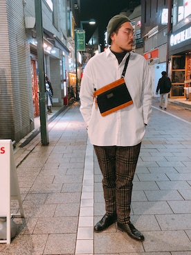 胸毛王子さん（メンズ・181cm）の冬コーディネート