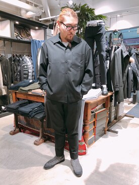 「MINOTAUR（ミノトール）のアイテム（パンツ）」を使った、胸毛王子さん（メンズ・181cm）の秋コーディネート