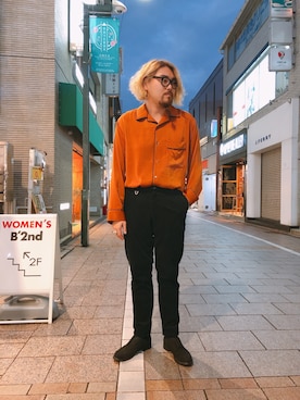 「SOLIDO（ソリード）のアイテム」を使った、胸毛王子さん（メンズ・181cm）の秋コーディネート