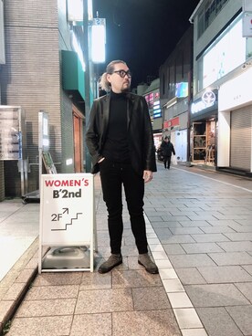 胸毛王子さん(メンズ・181cm)の冬コーディネート