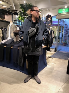 「JAN-JAN VAN ESSCHE（ヤン ヤン ヴァン エシュ）のアイテム」を使った、胸毛王子さん（メンズ・181cm）の春コーディネート