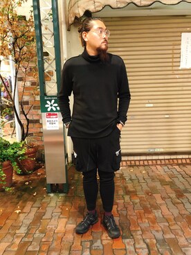 胸毛王子さん（メンズ・182cm）の秋コーディネート