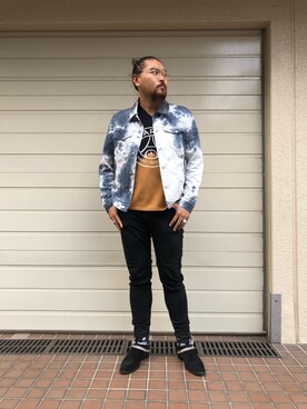 「B'2nd（ビーセカンド）のアイテム（ジャケット/アウター）」を使った、胸毛王子さん（メンズ・182cm）の秋コーディネート