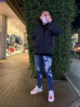 胸毛王子さん（メンズ・182cm）の冬コーディネート