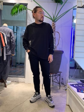 胸毛王子さん（メンズ・182cm）の春コーディネート