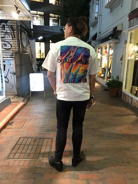 胸毛王子さん（メンズ・182cm）の春コーディネート