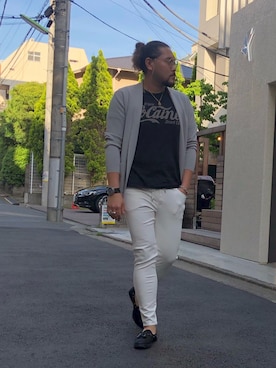 胸毛王子さん（メンズ・182cm）の春コーディネート