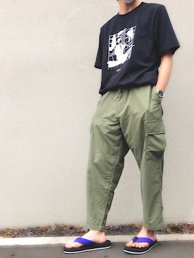 「GLOBAL WORK（グローバルワーク）のアイテム（腕時計）」を使った、かぞぞう☺︎🐘さん（メンズ・168cm）の春コーディネート