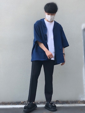 「LOWRYS FARM（ローリーズファーム）のアイテム（その他アウター）」を使った、かぞぞう☺︎🐘さん（メンズ・168cm）の夏コーディネート