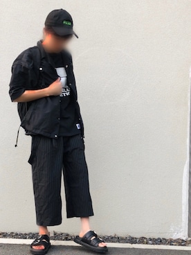 「HELLY HANSEN（ヘリーハンセン）のアイテム（バックパック/リュック）」を使った、かぞぞう☺︎🐘さん（メンズ・168cm）の夏コーディネート