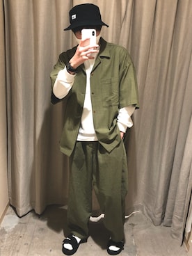 かぞぞう☺︎🐘さん（メンズ・169cm）の春コーディネート