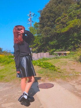 「Millennial Generation（ミレニアルジェネレーション）のアイテム」を使った、うーちゃんさん（レディース・156cm）の秋コーディネート