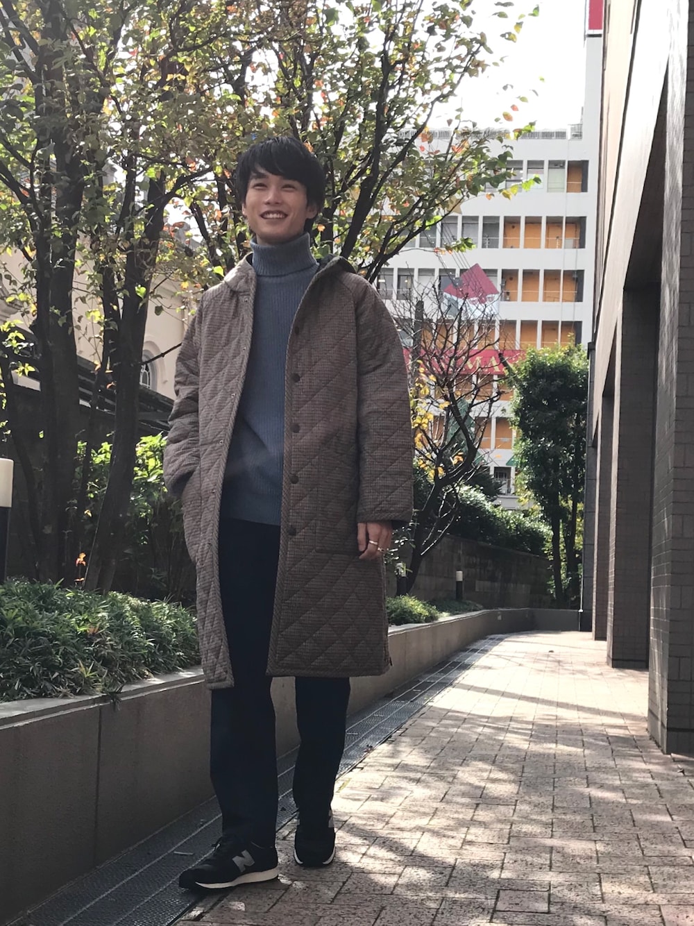 Traditional Weatherwearのダッフルコートを使った人気ファッション